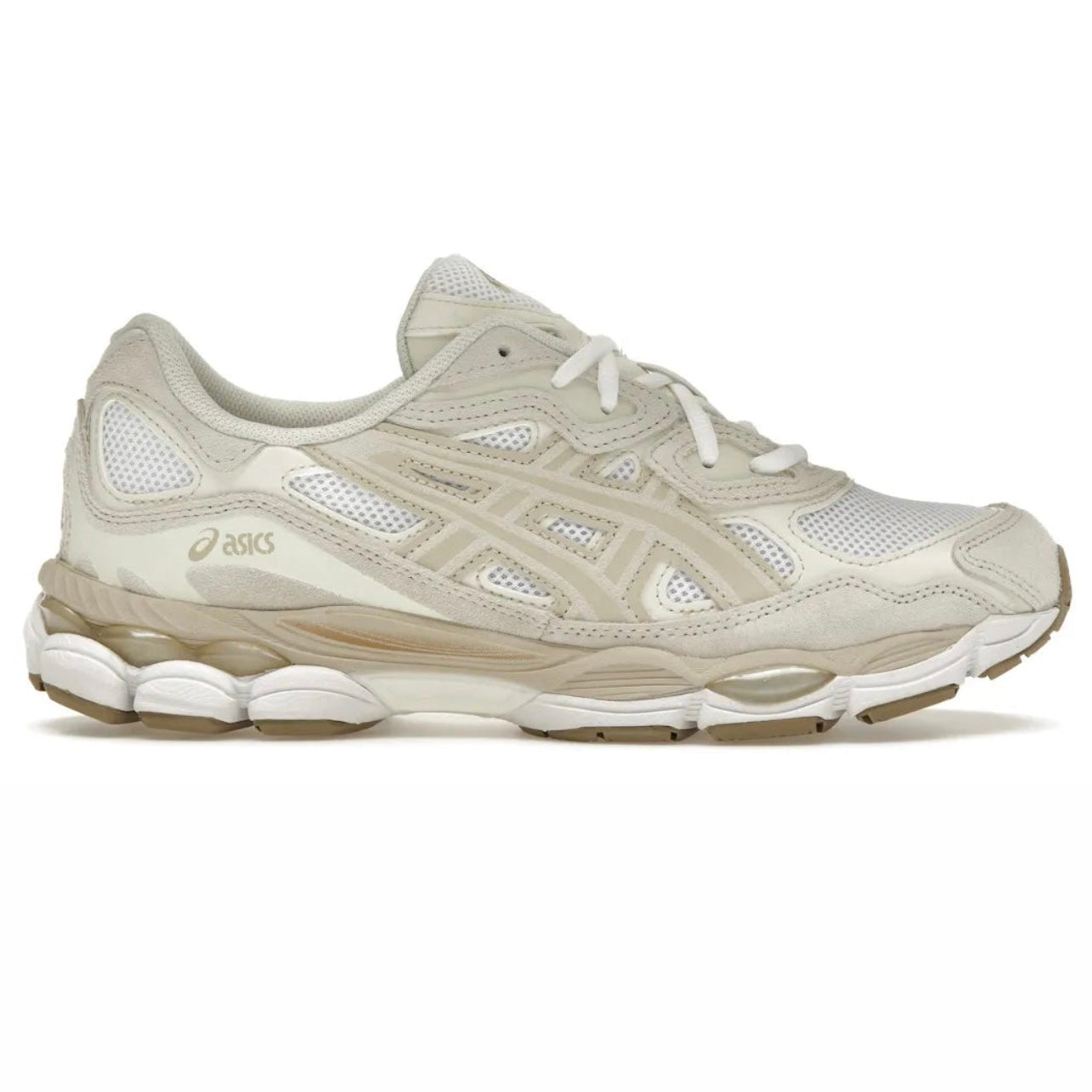 Asics GEL NYC Beige Sneakers with Two Laces