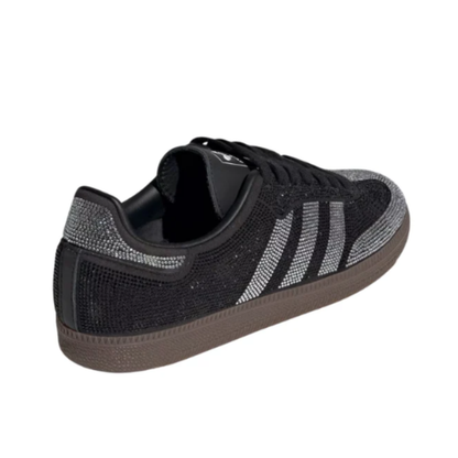 Adidas Samba OG Rhinestone Black Silver Women's