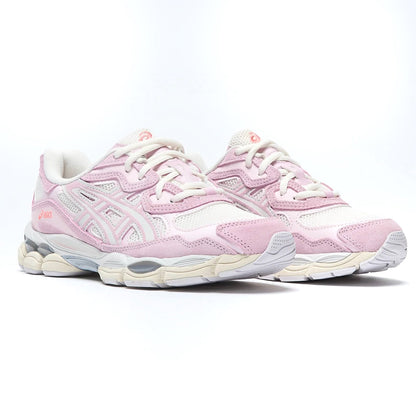 Asics GEL NYC Pink sneakers with two laces