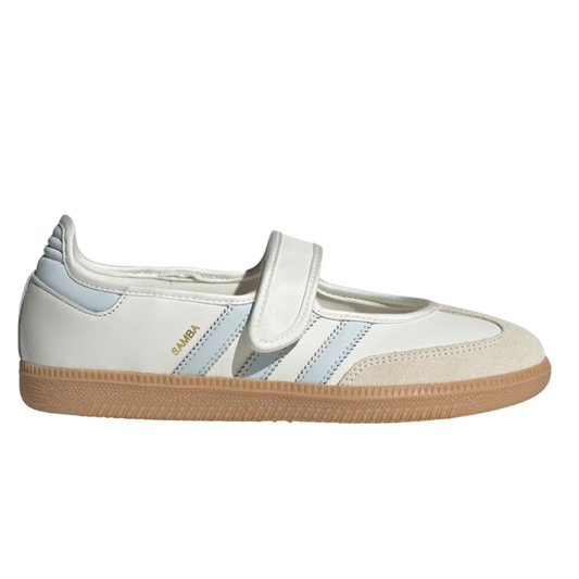 Adidas Samba Jane White Gum Halo Blue sneaker - front view
